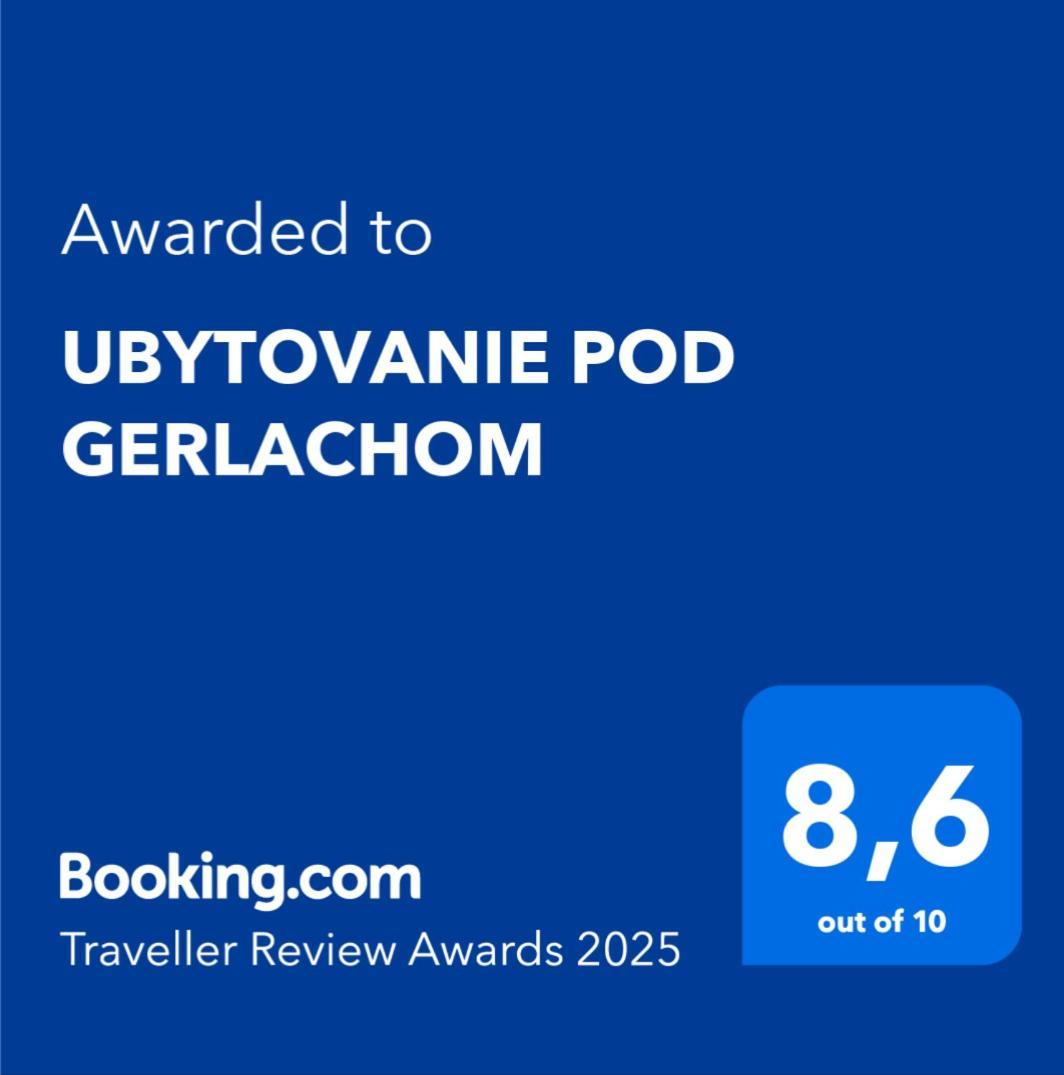 Ubytovanie Pod Gerlachom Vysoké Tatry 外观 照片